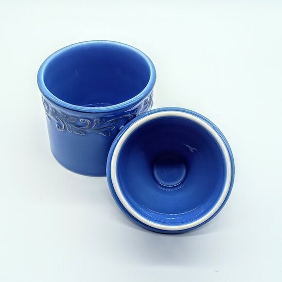 Cornflower Blue Ceramic Butter Bell Crock NWOT - Picture 5 of 5